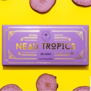 Neau Tropics Chocolate Ube Crunch in stock now, buy weed chocolate bars now, psilodelic gummies in stock now, buy sweet carts 2g disposable